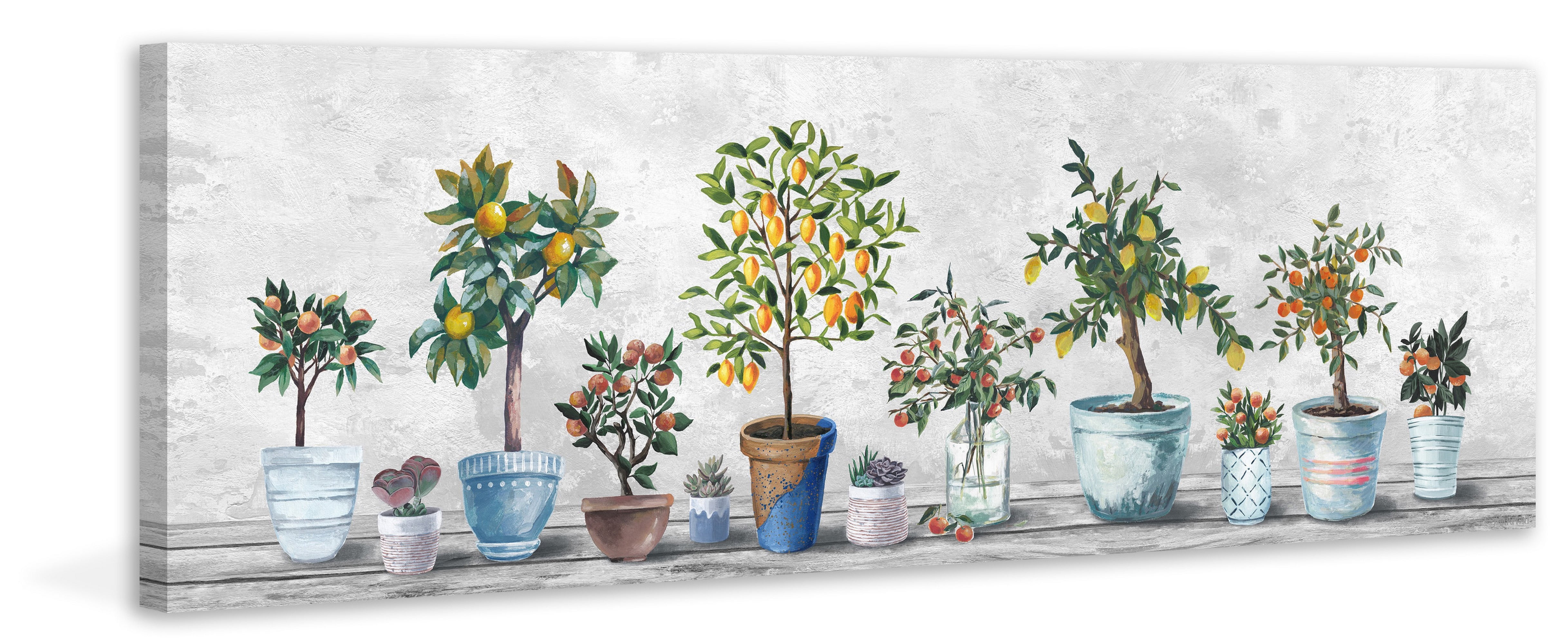 Marmont Hill Array of Plants Canvas Wall Art, 15" x 45"