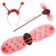 thumbnail image 1 of Costume Accessories For Girls Including Ladybug Wings And Fairy Stick For Cosplay Festival Party 1 Set, 1 of 1