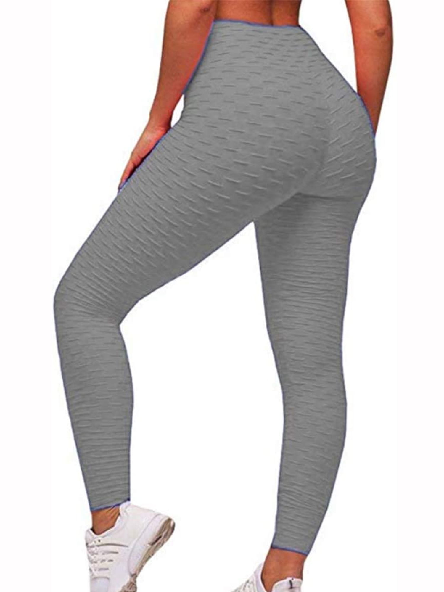 Women Gym Anti-Cellulite Yoga Pants Push Up Leggings Honeycomb Sport Trousers 