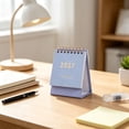 thumbnail image 4 of 2027 Desk Calendar, Small Standing Monthly Calendar with Gold Print for Office Desk, 4 of 7