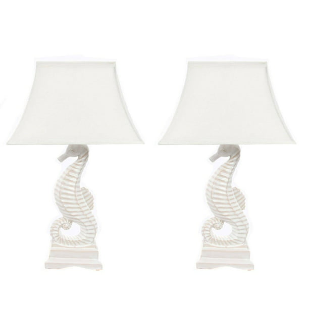 Seahorse Table Lamp, White Seahorse Table Lamp