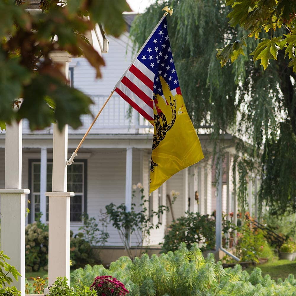 Vispronet Gadsden Flag – 3ft x 5ft American Flag and Gadsden Banner, Knitted Polyester, Flag Only
