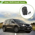 thumbnail image 2 of Unique Bargains Gear Shift Knob Cover for Nissan Rogue 2017-2020 Anti-Slip Black Carbon Fiber Black Stick Shifting Handle Protector Faux Leather 1 Pc, 2 of 6