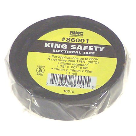 UPC 813848010229 - King Innovation 66 ft. L Black Vinyl Electrical Tape