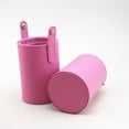 thumbnail image 3 of Soporte para brochas de maquillaje con tapa de cuero Pu, portavasos para cosméticos, caja organizadora de almacenamiento brillar Hogar, 3 of 3
