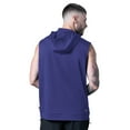 thumbnail image 2 of Men's MSX by Michael Strahan Purple Baltimore Ravens Tri-Blend Rebound Sleeveless Hoodie, 2 of 4