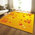 thumbnail image 6 of AuroraX Thanksgiving Living Room Area Rug Non-Slip Backing Fall Halloween Bath Mat Rug Contemporary 35x23 Inch Maple Leaf, 6 of 6