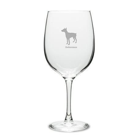 

Doberman Deep Etched 19 oz Classic Red Wine Glass