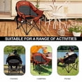thumbnail image 2 of BRONZY Heavy Duty Oversized Camping Chair 500lbs - Beach Chair for Adults, Portable Folding with Breathable Mesh, Cup Holder & Side Pocket, 2 of 8