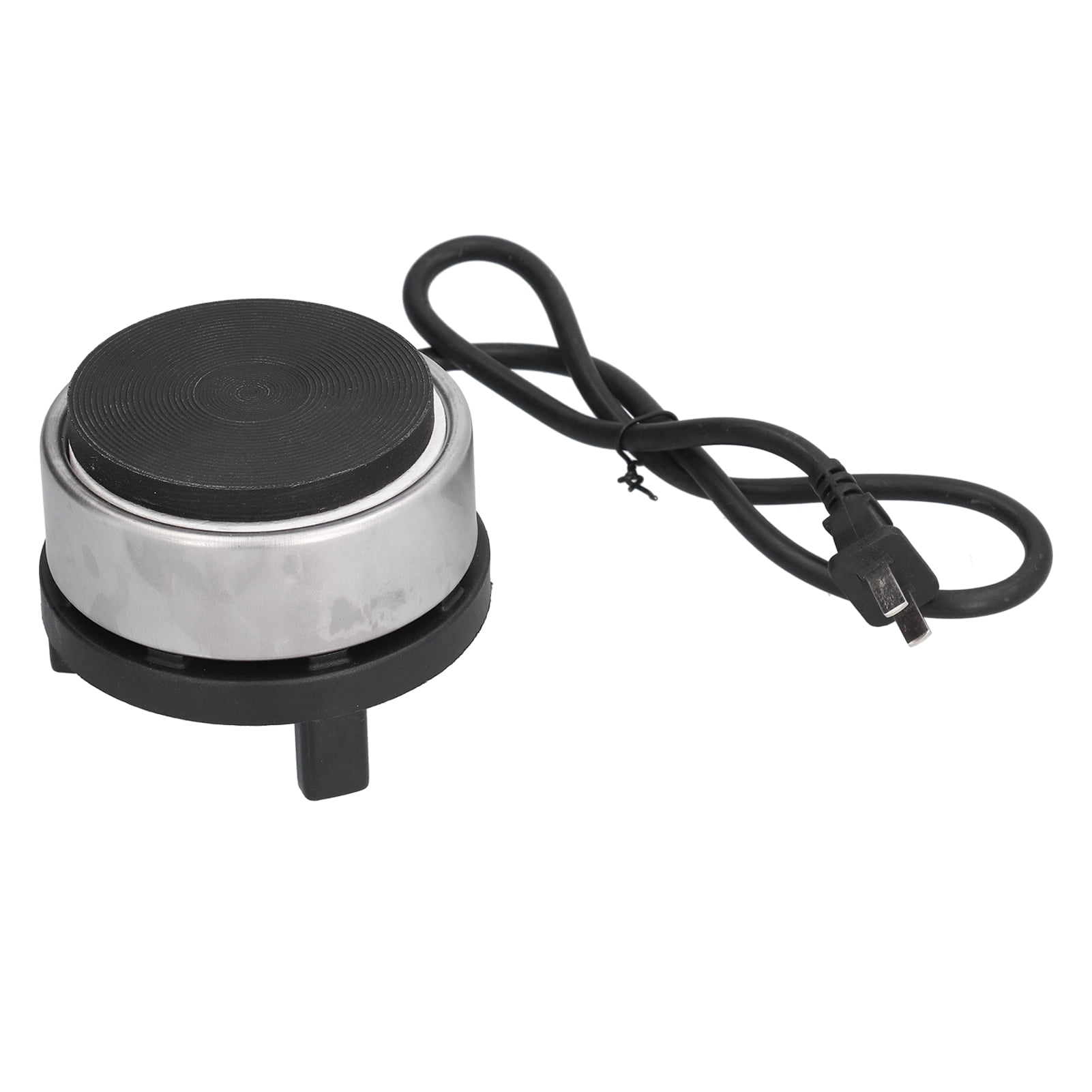 300W Mini Electric Stove Iron Hot Plate, Portable Tea Coffee Pot Warmer Heater (4.1 x 3.1 inches / 10.5 x 8 cm)