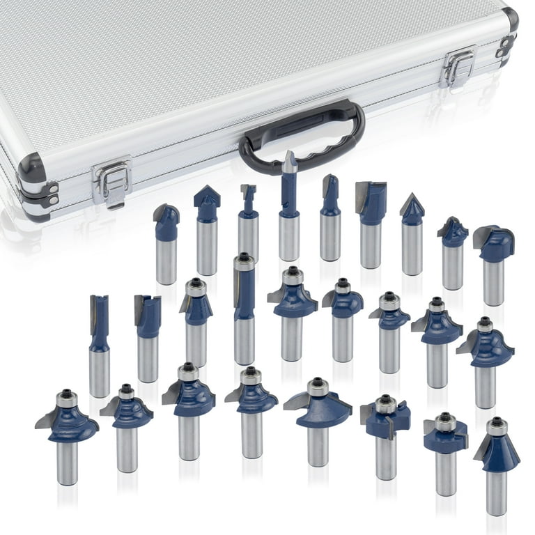 Neiko 10115A 80 Piece Tungsten Router Bit Set with Aluminum Case