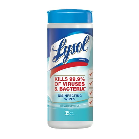 Lysol Disinfecting Wipes, Ocean Fresh, 35ct