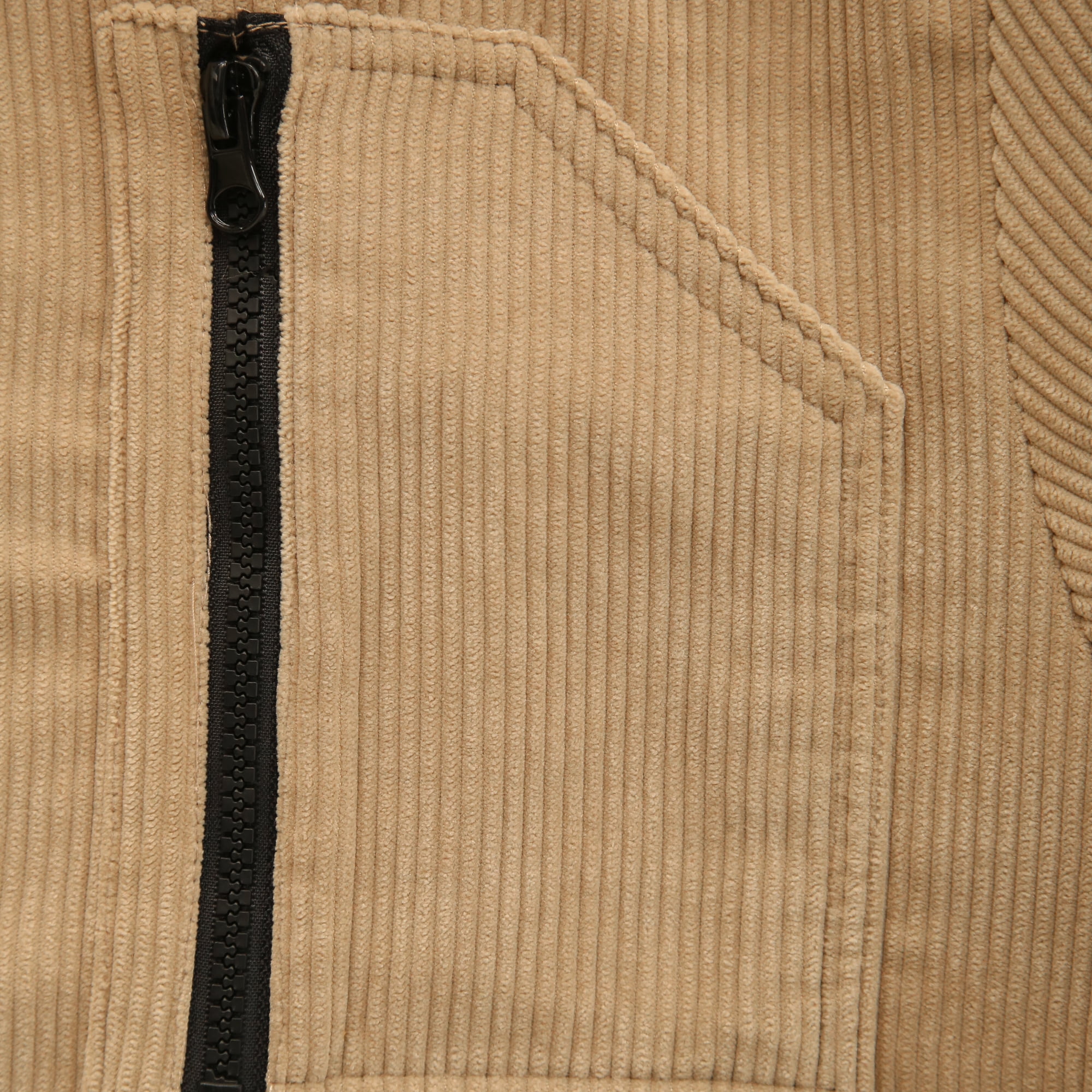 Beautiful Giant Men's Corduroy Jacket with Sherpa Lining Winter Warm Zip-Up Hooded Coat Thick Thermal Outerwear