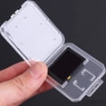 thumbnail image 5 of Estuche de plástico transparente para tarjetas de memoria compatible con tarjetas SD SDHC SDXC Micro SD T-Flash (10 piezas), 5 of 5