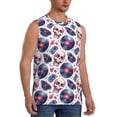 thumbnail image 2 of Kdxio record rock music Skull for Men's Muscle T-shirt,Sleeveless for Workout Running Athletic Gym Lounge Casual, 2 of 5