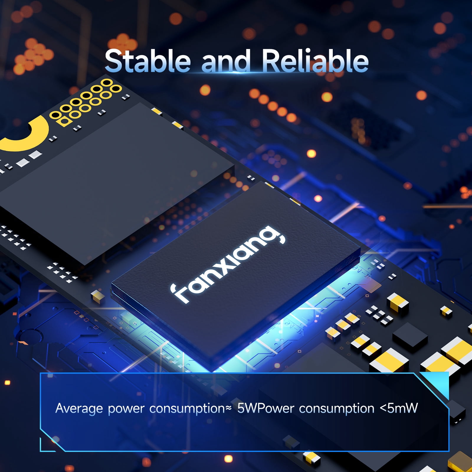 Fanxiang 1TB M.2 NVMe SSD PCIe 4.0 Gen4x4 2280, Up to 4800MB/s