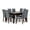 Stone Grey, variant on Simpli Home Acadian / Eastwood 9-Piece Dining Set