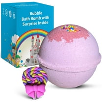 Bath Bomb for Kids with a Surprise Toy Cute Lollipops Inside Handmade in USA Natural and Safe for Sensitive Skin by Relaxcation