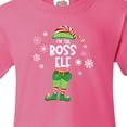 thumbnail image 4 of Inktastic Funny Christmas I'm the Boss Elf with Shoes and Hat Youth T-Shirt, 4 of 5