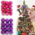 thumbnail image 4 of KCEHTA Christmas Ball Ornaments, 24 Pcs 1.18 inch Christmas Tree Ball Ornaments Shatterproof Plastic Christmas Tree Hanging Ornaments for Holiday Wedding Party Decorations, 4 of 7