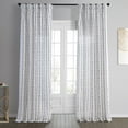 thumbnail image 2 of Sharkskin Blue Stripe Printed Cotton Curtain (1 Panel), Sharkskin Blue, 50W X 108L, 2 of 6