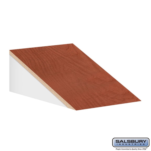 Salsbury 33357CHE Sloping Hood - for 15 Inch Deep Designer Locker - 1 Wide - Cherry