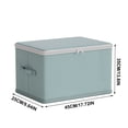 thumbnail image 3 of Gran capacidad de almacenamiento plegable con asas, organizador impermeable de ropa y edredones, 40L, cesta portátil de embalaje para mudanza, para hogar, dormitorio o armario., 3 of 9