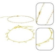 thumbnail image 3 of Gold Beaded Chain Bracelets Set for Women 22K Real Gold Plated Dainty Thin Gold Chain Link Bracelet Stack Adjustable Gold Bracelets Jewelry for Women Trendy - Style 5, 3 of 5
