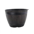 thumbnail image 2 of Rustic Resin Barrels Bucket Flower Planter Plant Pots Boxes Container Pail Backyard Planter Outdoor Indoor, 2 of 6