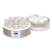 Euro Cuisine YMX650 Digital Yogurt Maker with 7 Glass Jars and 15 hours Timer