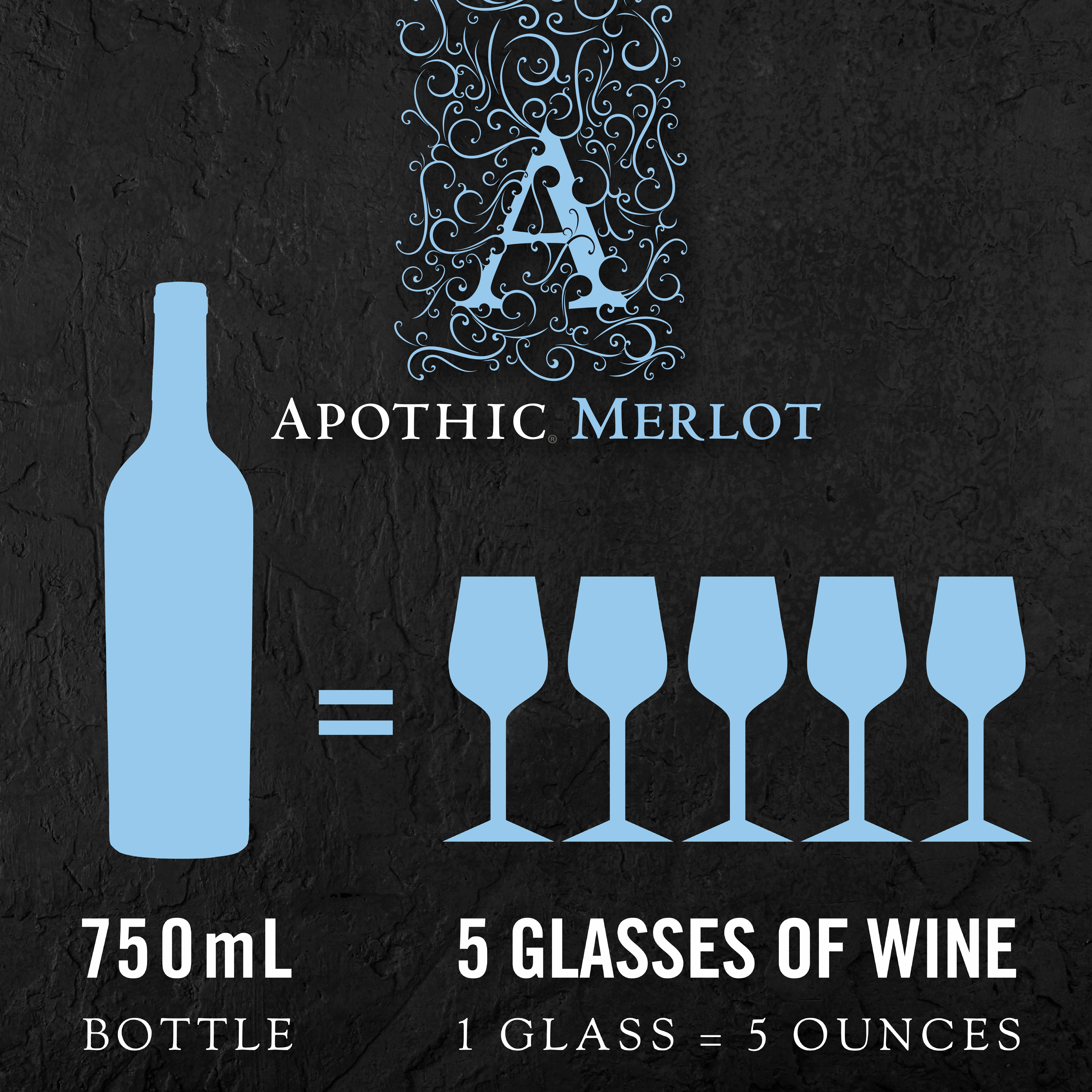 Apothic Merlot current vintage 750 ml.