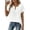 White,#117, variant on Tops for Women Summer Short Sleeve V Neck T Shirts Lightweight Embroidered Lace Boho Blouses Casual Beach Tops,M