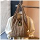 thumbnail image 5 of Bolso Hombro Punto Mujeres Lana Hueca Damas Mano Diariamente (marrón Claro), 5 of 9