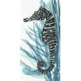 thumbnail image 2 of Stellar Design Studio 14x24 Black Ornate Wood Framed with Double Matting Museum Art Print Titled - Zebra Seahorse II, 2 of 4