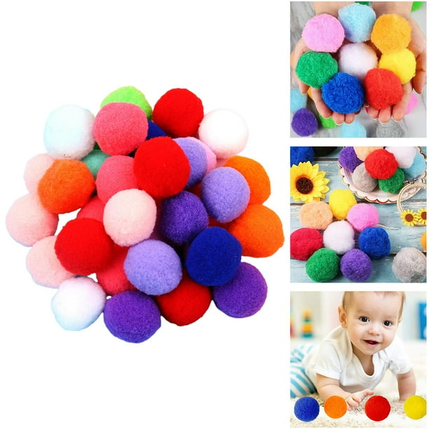Grandes 100 Pompones Mini De Manualidades (3 Cm) Peluches
