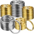 thumbnail image 1 of AURARMLET 200 Pcs Small Keyrings for Key Attachment in Golden Copper Material, 1 of 7