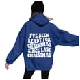 thumbnail image 2 of I've Been Ready For Christmas Since Last Christmas Hoodies for Women Xmas Hooded Sweatshirt with Pockets Pullover Tops, 2 of 8