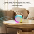 thumbnail image 3 of tssuouriy Multi-Connectivity Bluetooth Speaker Connect Multiple Devices Effortlessly Bluetooth 5.1 ABS Pink+1 Microphone, 3 of 6