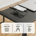 thumbnail image 3 of EKNITEY Computer Tower Stand Adjustable PC Tower Stand CPU Holder Cart with Charging Station ,23.03"-28.3" H, 3 of 14
