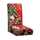 thumbnail image 5 of Funda para silla navideña, decoración navideña, multifuncional, elástica, extraíble, accesorios para comedor, protección para sillas festivas. Estilo A, 5 of 8
