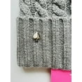 thumbnail image 2 of Kate Spade New York Cable Knit Pom Pom Hat Grey, 2 of 2