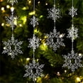 thumbnail image 5 of Todaioua Christmas Tree Decorations Crystal Christmas Ornaments 10 PCS, Acrylic Icicle Ornaments Snowflake Decorations Christmas Tree Ornaments for Christmas Party Decorations Supplies, 5 of 5
