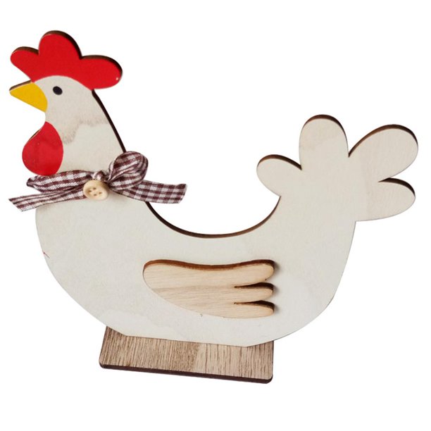 Moyic Adorno decorativo para manualidades con forma de gallo de creativo de Pascua para fiesta en casa de Pascua, adorno de DIY para Almacenamiento y organización del hogar Moyic HA022633-00
