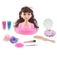 thumbnail image 1 of Juego de maquillaje cosmético y Accs DIY para niñas, cabeza de muñeca para peinados, juguetes para jugar Sunnimix Pretend Make Up for Girls, 1 of 6