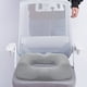 thumbnail image 1 of Cojín ergonómico para silla de oficina para aliviar el dolor de espalda | Cojín de asiento con soporte para coxis y hemorroides con diseño hueco | Espuma viscoelástica transpirable para estudiantes,, 1 of 6
