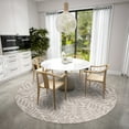 thumbnail image 2 of Addison Rugs Indoor/ Outdoor Addison Yuma Foliage Motif Washable Area Rug 8' x 8' - Taupe, 2 of 8
