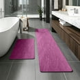 thumbnail image 5 of Zynviq Solid Color Bathroom Rugs 15.7" X 23.6" Bath Rugs Polyester Red Washable Absorbent Rectangular Small Rug for Toilet, 5 of 6