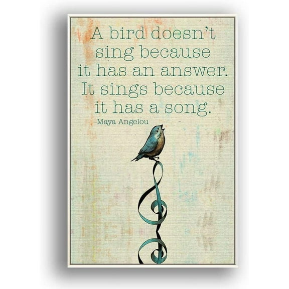 IDEA4WALL Framed Canvas Wall Art for Living Room, Bedroom Beautiful Quotes Canvas Prints for Modern Home Decoration Ready to Hang