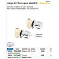 thumbnail image 1 of Llaves de empotrar para regadera DE CPVC, 2 pzas. Foset Llaves de empotrar para regadera DE CPVC, 2 pzas., 1 of 1