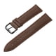 thumbnail image 3 of Correas de reloj de cuero Uxcell de 22 mm, correa de cuero de vaca de grano fino, correa de reloj para mujeres y hombres, marrón y negro, 3 of 6